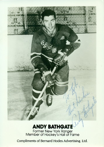 Jean Beliveau Autographed Post Card